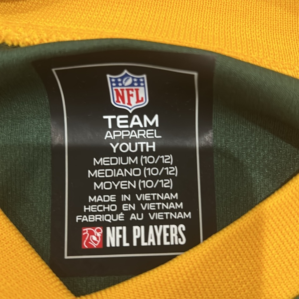 Rodgers youth M Packers Jersey NFL Team Apparel Jersey Green Bay Packers #12 - Picture 6 of 6